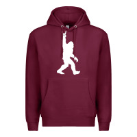 Burgundy the mountain sasquatch Premium Hoodie - artisFamous