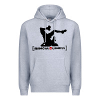 Heather Grey ridiculousness Premium Hoodie - artisFamous