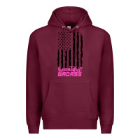 Burgundy beautiful badass american Premium Hoodie - artisFamous