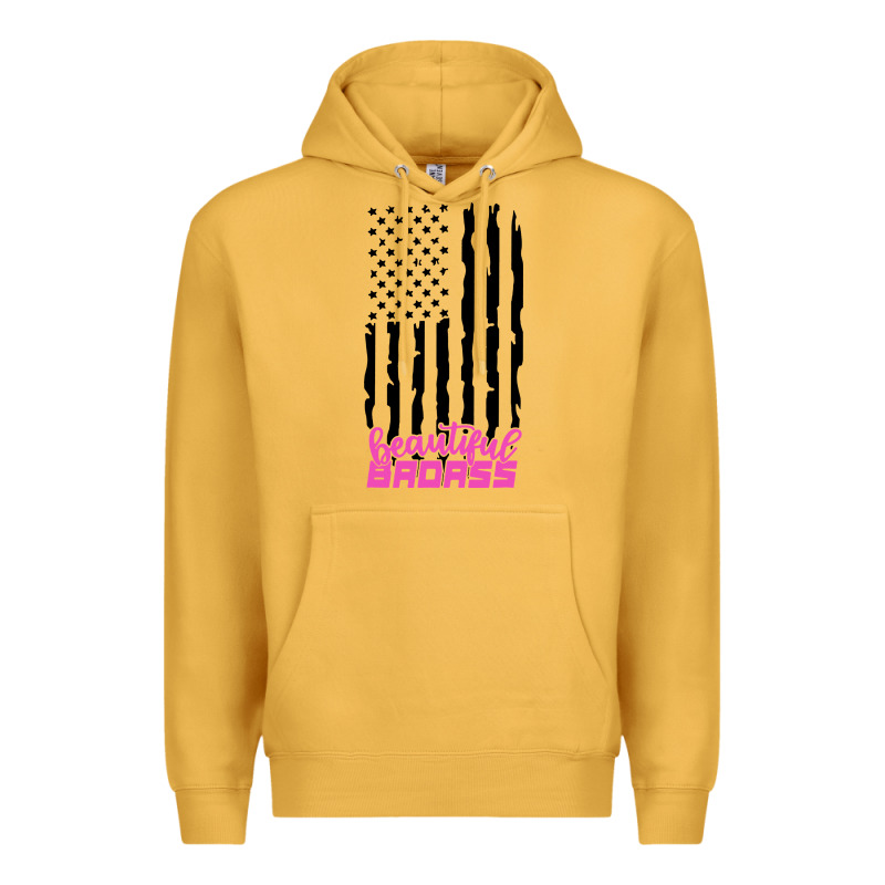 Beautiful Badass American Premium Hoodie by artisFamous | Teevron