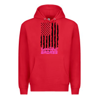 Red beautiful badass american Premium Hoodie - artisFamous