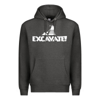 Charcoal Heather excavate funny Premium Hoodie - artisFamous