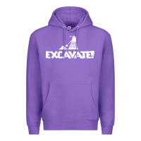 Purple excavate funny Premium Hoodie - artisFamous