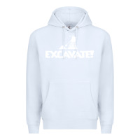 White excavate funny Premium Hoodie - artisFamous