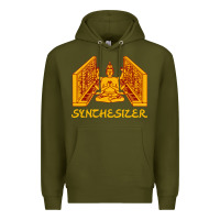 Army Green shiva hinduism modular synthesizer synth Premium Hoodie - artisFamous