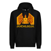 Black shiva hinduism modular synthesizer synth Premium Hoodie - artisFamous