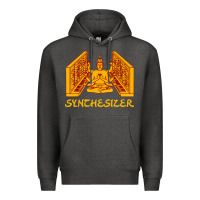 Charcoal Heather shiva hinduism modular synthesizer synth Premium Hoodie - artisFamous
