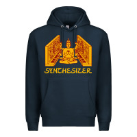Navy shiva hinduism modular synthesizer synth Premium Hoodie - artisFamous
