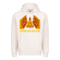 Pale Pink shiva hinduism modular synthesizer synth Premium Hoodie - artisFamous