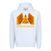 White shiva hinduism modular synthesizer synth Premium Hoodie - artisFamous