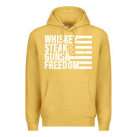 Antique Gold whiskey steak guns freedom Premium Hoodie - artisFamous