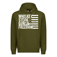 Army Green whiskey steak guns freedom Premium Hoodie - artisFamous