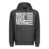 Charcoal Heather whiskey steak guns freedom Premium Hoodie - artisFamous