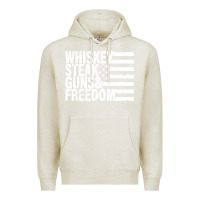 Oatmeal Heather whiskey steak guns freedom Premium Hoodie - artisFamous