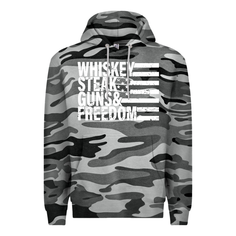Whiskey Steak Guns Freedom Premium Hoodie by artisFamous | Teevron