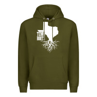 Army Green texas roots vintage usa Premium Hoodie - artisFamous