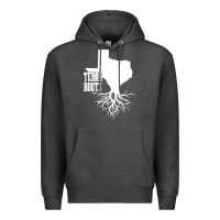 Charcoal Heather texas roots vintage usa Premium Hoodie - artisFamous