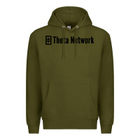 Army Green theta network Premium Hoodie - artisFamous