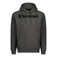 Charcoal Heather theta network Premium Hoodie - artisFamous