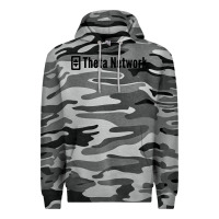 Slate Camo theta network Premium Hoodie - artisFamous