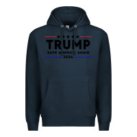 Navy trump 2024 Premium Hoodie - artisFamous