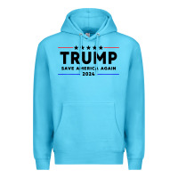 Ocean Blue trump 2024 Premium Hoodie - artisFamous