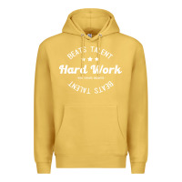 Antique Gold hard work beats talent Premium Hoodie - artisFamous