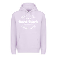 Lilac hard work beats talent Premium Hoodie - artisFamous