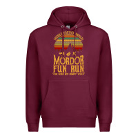 Burgundy middle earth's annual mordor fun run Premium Hoodie - artisFamous