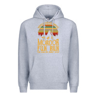 Heather Grey middle earth's annual mordor fun run Premium Hoodie - artisFamous