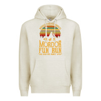 Oatmeal Heather middle earth's annual mordor fun run Premium Hoodie - artisFamous