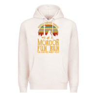 Pale Pink middle earth's annual mordor fun run Premium Hoodie - artisFamous