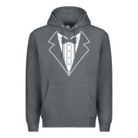 Rock fake tux tuxedo suit tie Premium Hoodie - artisFamous