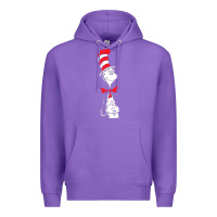 Purple dr seuss the cat in the hat Premium Hoodie - artisFamous