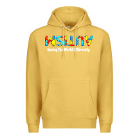 Antique Gold autism seeing the world differently Premium Hoodie - artisFamous