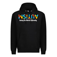 Black autism seeing the world differently Premium Hoodie - artisFamous