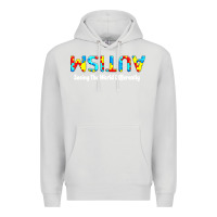 Dove Grey autism seeing the world differently Premium Hoodie - artisFamous