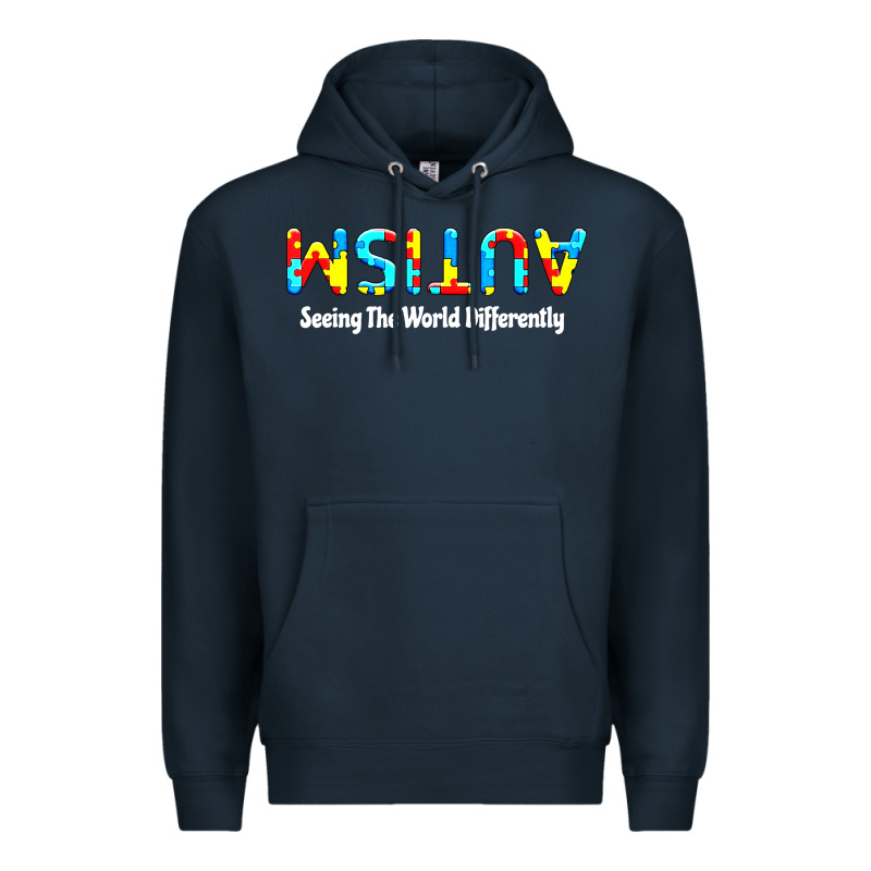 Autism Seeing The World Differently Premium Hoodie by artisFamous | Teevron