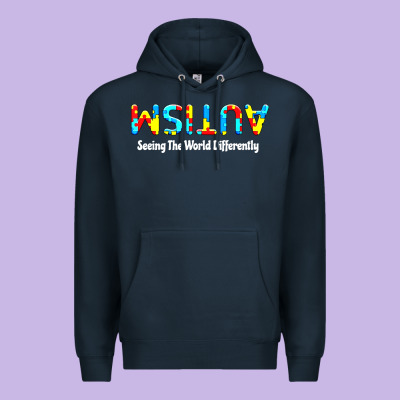 Autism Seeing The World Differently Premium Hoodie Designed By Artisfamous