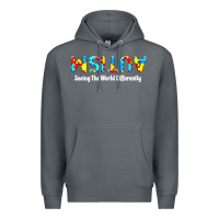 Rock autism seeing the world differently Premium Hoodie - artisFamous