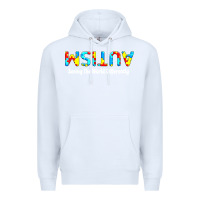 White autism seeing the world differently Premium Hoodie - artisFamous