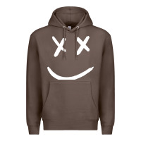 Coffee x eyed smiley face x eyes smiling Premium Hoodie - artisFamous