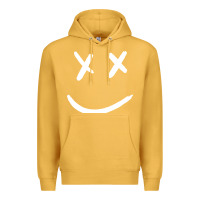Mustard x eyed smiley face x eyes smiling Premium Hoodie - artisFamous