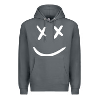 Rock x eyed smiley face x eyes smiling Premium Hoodie - artisFamous