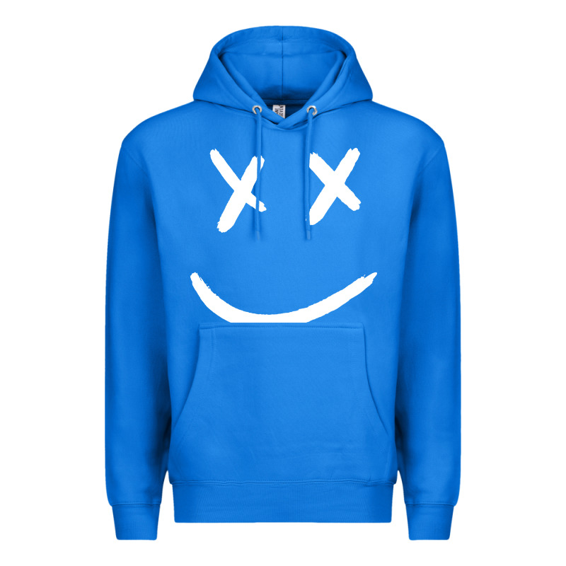 X Eyed Smiley Face X Eyes Smiling Premium Hoodie by artisFamous | Teevron