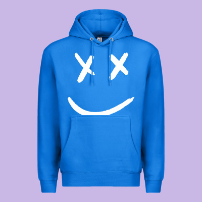 X Eyed Smiley Face X Eyes Smiling Premium Hoodie Designed By Artisfamous