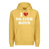 Antique Gold i love skater boys Premium Hoodie - artisFamous
