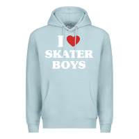 Blue Mist i love skater boys Premium Hoodie - artisFamous