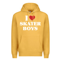 Mustard i love skater boys Premium Hoodie - artisFamous
