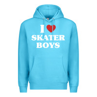Ocean Blue i love skater boys Premium Hoodie - artisFamous